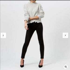 Helmut Lang Cashmere Blend Black Distressed Sweater